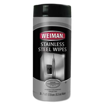 WEIMAN 92 Stainless Steel Wipes, 7 x 8, 30/Canister