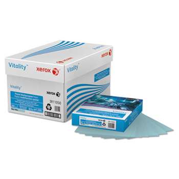 XEROX CORP. Vitality Pastel Multipurpose Paper, 8 1/2 x 11, Blue, 500 Sheets/RM