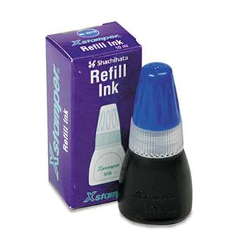 SHACHIHATA INC. U.S.A. Refill Ink for Xstamper Stamps, 10ml-Bottle, Blue