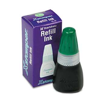 Xstamper 22114 Refill Ink for Xstamper Stamps, 10ml-Bottle, Green