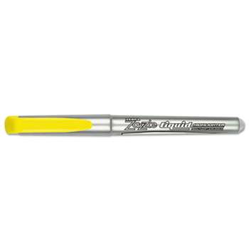 ZEBRA PEN CORP. Zazzle Liquid Ink Highlighters, Chisel Tip, Yellow, Dozen