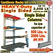 22MHDS / Single Sided Heavy-Duty Cantilever Rack Column