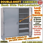 Double Shift Storage Cabinets