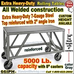 66IPH / Extra Heavy Duty Mobile Shop Table