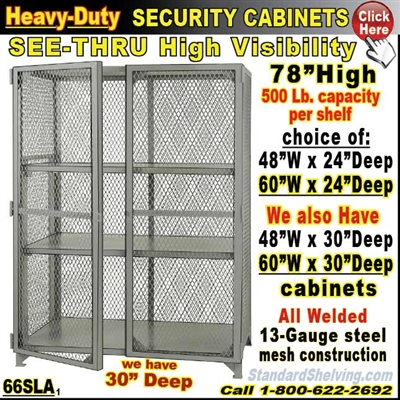 66SSLVD / Heavy-Duty VENTED-DOOR Storage Cabinets