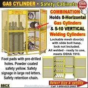 COMBINATION Gas-Cylinder Cabinet