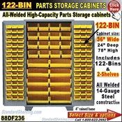 88DF236 / 122-Bin Heavy-Duty Storage Cabinet