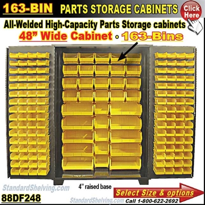 88DF248 / 163-Bin Heavy-Duty Storage Cabinet