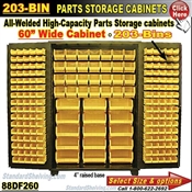 88DF260 / 203-Bin Heavy-Duty Storage Cabinet