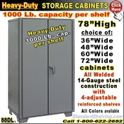 88DL / Heavy-Duty Storage Cabinets