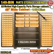 88DN248 / 140-Bin Heavy-Duty Storage Cabinet