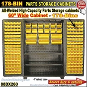 88DX260 / 178-Bin Heavy-Duty Storage Cabinet