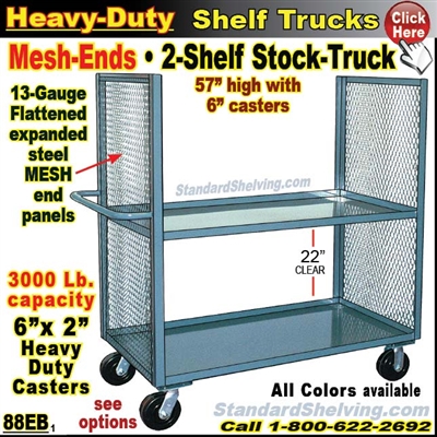 88EB / 2-Shelf MESH-ENDS Stock Transport Truck