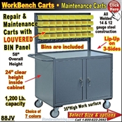 Louvered Bin Panel Repair & Maintenance Carts