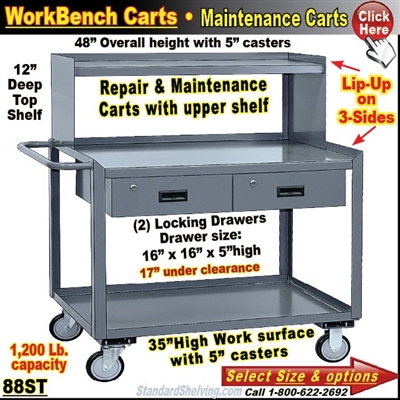 2-Drawer Maintenance Bench Cart