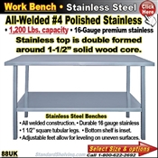 88UK / Stainless Steel Work Benches