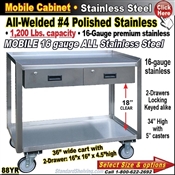 88YR / Stainless Steel Mobile Carts