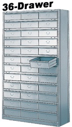 36 DRAWER STEEL CABINET 75"HIGH