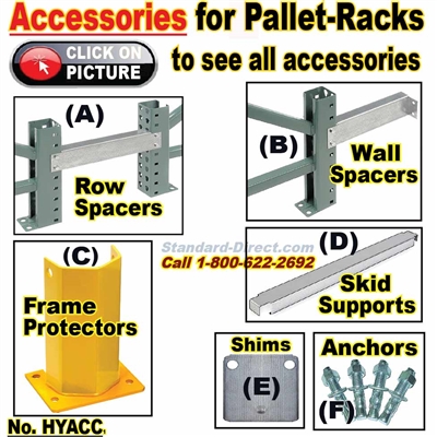 Accessories for Pallet Racks, Quick-Ship / HYACC