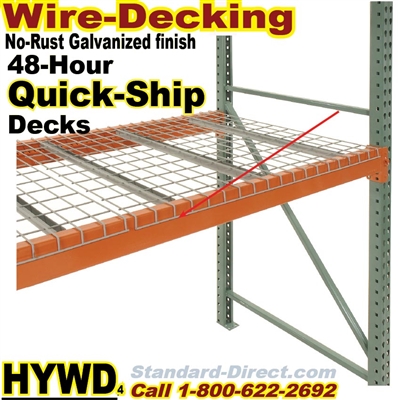 Wire-Decking for Pallet racks, Quick-Ship / HYWD