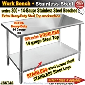 JBST4S / Stainless Steel Work Benches