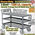 JMLF / Heavy Duty 3-Shelf Service Cart