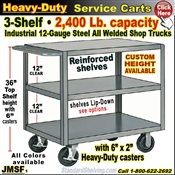 JMSF / Heavy Duty 3-Shelf Service Cart