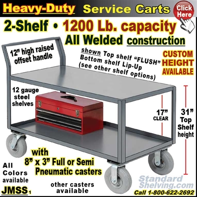 JMSS / Heavy Duty 2-Shelf Service Cart