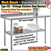 NNWBB / Stainless Steel Work Benches