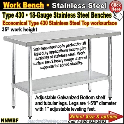 NNWBF / Stainless Steel Work Benches