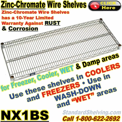 Zinc-Chromate Wire Shelves / NX1BS