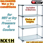 Galvanized Solid Steel Shelving / NX1H