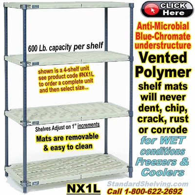 Vented Plastic Shelving / NX1L