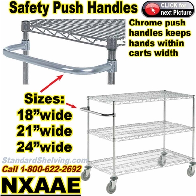 PUSH-HANDLES for Wire Shelving / NXAAE