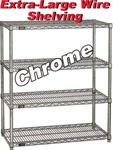 EXTRA LARGE CHROME WIRE SHELVING (NXC)