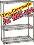 ZINC-CHROMATE WIRE SHELVING FOR WET & DAMP USE (NXD)