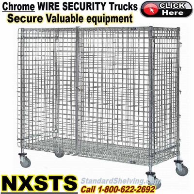 NXSTS / Chrome Security Wire Shelf Trucks