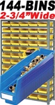 ECONOMY 144-BIN SHELVING STORAGE SYSTEM (QS14475) 144 BINS