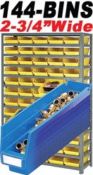 ECONOMY 144-BIN SHELVING STORAGE SYSTEM (QS14475) 144 BINS