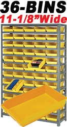 ECONOMY 36-BIN SHELVING STORAGE SYSTEM (QS3675) 36 BINS