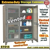 ST015 / Extreme-Duty Vented Door Steel Cabinets