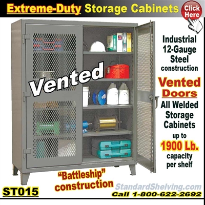 ST015 / Extreme-Duty Vented Door Steel Cabinets