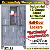 ST121 / Extreme-Duty Half-Door Personal Lockers