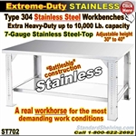 ST702 / Extreme Duty Stainless Steel WorkBenches