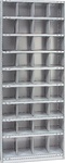 STEEL BIN UNIT WITH 36-OPENINGS, UNIT 87"HIGH (TBG)