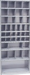 STEEL BIN UNIT WITH 38-OPENINGS, UNIT 87"HIGH (TBI)