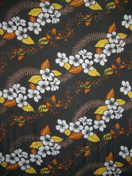 Brown with Hawaiian Print & Brown Leaves