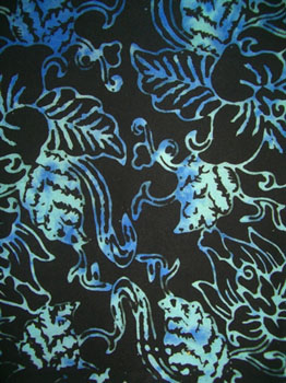 Fancy Black With Light Blue Pattern