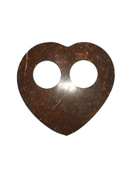 Coconut Heart Shaped Clip