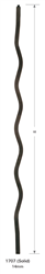 Iron Stair Baluster Parts - 1707: Solid Squiggle Baluster | Stair Part Pros